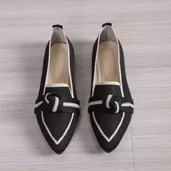 Sapato feminino de salto baixo, sapatilha de balé, dedo apontado, descalço, casual, marca de luxo, mulher, novo em borboleta - Wolf Magazine