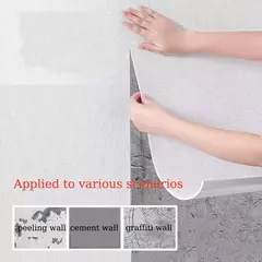 Autoadesivo Papel de Parede, Espuma 3D, Monocromático, Espessado, Impermeável, Fundo, Parede, Renovação, Adesivos, PVC, 50cm x 10m - comprar online