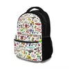 Stranger Things High Capacity Waterproof Mochila Universitária para Meninas, Mochilas Escolares Laptop na Moda, Nova Moda, 17";;VERDADEIRO;;"Background color