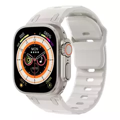 Pulseira esportiva de silicone para apple watch ultra 2 band 49mm pulseira correa de aço inoxidável iwatch série 9 8 7 se 10 45mm 44mm 46mm na internet