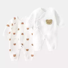 Bodysuit de algodão grosso recém-nascido, roupas Onesie, meninos e meninas, 0-6M, roupas de primavera e outono