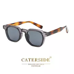 Caterside retro punk masculino óculos de sol pequeno quadro quadrado design personalizado óculos de sol feminino viagem festa negócios festival presente - comprar online
