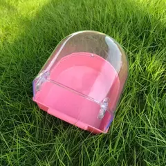 Caixa de chuveiro para banheira de pássaros, caixa de plástico, banheira de água para animais de estimação, tigela de pássaros, papagaios, periquito, pendurado, gaiola de banho de pássaros, acessórios na internet