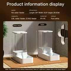 Alimentador automático para gatos e dispensador de água com recipiente de armazenamento de alimentos por gravidade para cães e gatos - loja online