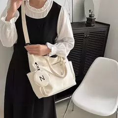 Bolsa de Ombro de Lona Japonesa para Mulheres, Crossbody Messenger Bag, Senhoras Bolsas de Mão, Bolsa Feminina, Senhoras, Tote, 2022 - comprar online
