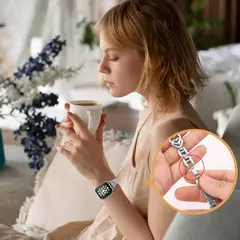 Pulseira Coração de Diamante para Apple Watch, iWatch Series SE, 7, 6, 3, 5, Ultra 2, 8, 9, 40mm, 44mm, 38mm, 45 milímetros, 41 milímetros, 49 milímetros, 42 milímetros - Wolf Magazine