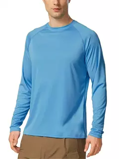 Camiseta monocromática de manga comprida UV masculina, camisetas casuais, tops ao ar livre, roupas de treino, plus size, moda