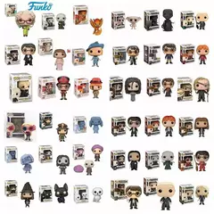 FUNKO POP Harried Bellatrix 29 # Dumbledore Dobby Snape Potter Voldemort Luna RON Hermione Figuras de brinquedo Coleção Modelo Brinquedo Presentes