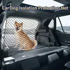Barreira da cerca do assento traseiro do cão do carro auto tronco gato isolamento proteção net universal suv separação armazenamento malha pet segurança fornecimento