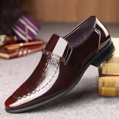 Sapatos Oxford de couro de crocodilo masculino, sapatos clássicos, casual de negócios, tênis formais, tamanho grande, escritório, casamento, festa - comprar online