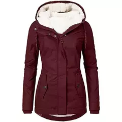 Casacos com capuz com zíper para mulheres, parkas soltas com bolsos, manga cheia, grossos e quentes, jaquetas monocromáticas, casuais e soltas, outono e inverno, 2023 na internet