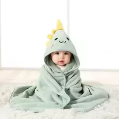 Unisex Absorvente Fast Soft Coral Fleece Toalha de banho com capuz, Roupão de banho do bebê, camisola, Baby Quilt, Wrap Bathroom, Ba, Warm, 1 Piece - loja online