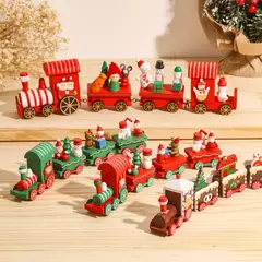 Decorações De Trem De Madeira Do Natal Para Casa, Enfeites De Feliz Natal, Decoração Da Árvore Do Natal, Noel, Presentes De Ano Novo, 2024