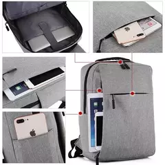 Mochila multifuncional de grande capacidade para laptop, carregamento USB, mochilas de escola de informática, bolsa impermeável Oxford para homens, viagem, masculina na internet