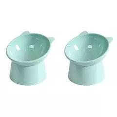 Elevado Cat Food Bowl para cães Elevado Cat Bowl Ergonômico levantado, anti-vômito, tigela de alimentação de plástico, antiderrapante - Wolf Magazine
