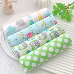 Cobertor de Flanela Supersoft Newborn, 100% Algodão, Cobertor de Bebê, Lençol de Bebê, Fraldas New Born, 76x76cm, 4 unidades por pacote - comprar online