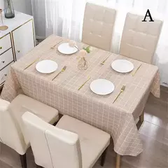 Toalha de mesa xadrez impermeável, mesa à prova de óleo, toalha de mesa moderna nórdica, decoração de móveis, festa em casa, Ins - loja online
