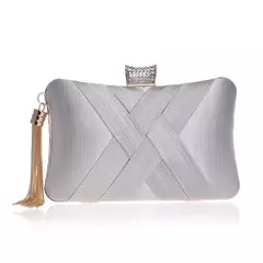 Sekusa-bolsa de noite com borla feminina, bolsa de ombro com corrente, festa de casamento - comprar online