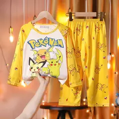 Pijamas Pokémon unissex para crianças, roupas da moda para meninos e meninas, crianças e meninas - comprar online