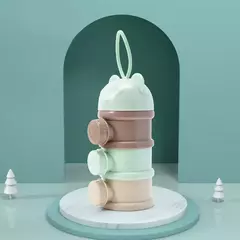 Recipiente de Alimento Portátil para Leite em Pó, Dispensador de papelão, Resistente a Derramamento, Adequado para 1 a 6 Anos Ol, 3 4 Tier Storage - comprar online
