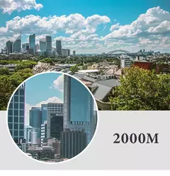 Novo binóculos poderosos 40x22 hd-mini telescópio dobrável de longo alcance de 2000m com óptica bak4 fmc para caça e ao ar livre - Wolf Magazine