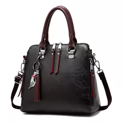 Bolsa de Ombro de Couro Retro para Mulheres, Bolsa Crossbody Messenger, Grande Capacidade, Bolsa Feminina, Designer de Luxo, Alta Qualidade - loja online