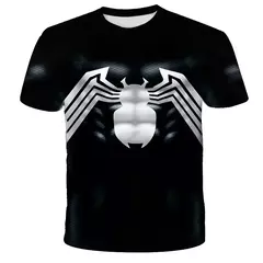 Super-herói Spiderman T-shirt para homens e crianças, roupas infantis, Avengers Tees para meninos, camiseta infantil, 3, 4, 5, 6, 7, 8-14 Ys - Wolf Magazine