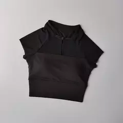 Roupa íntima esportiva feminina de secagem rápida de manga curta, malha estilo chinês, top fitness, camiseta corrida, roupa ioga sexy, fixa, 2022 - loja online