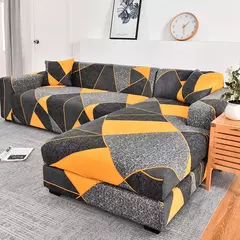 Imagem do Capa de sofá elástica para sofá em forma de L, tampa da cadeira secional, precisa de ordem, 2 PCs, se o seu sofá for canto