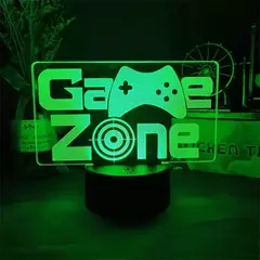 3D LED Gaming Setup Lamp, USB Powered, Bedroom Night Lights das crianças, Iluminação interior, Iluminação Presentes, Sala de jogos