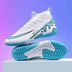 Sapatos de futebol profissional para homens, botas de futebol para meninos, tornozelo, antiderrapante, tênis TF, FG, calçados esportivos confortáveis, unissex, novos - comprar online