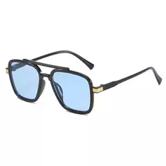 Dropshipping retro nova chegada moda tony stark tons óculos de sol vintage quadrado metal quadro feminino masculino gafas de sol - Wolf Magazine