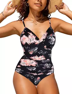 OIINAA-maiô feminino de peça única, maiô sexy sólido plissado, bodysuit estampado leopardo, conjunto de biquíni, moda verão, moda praia nova - comprar online