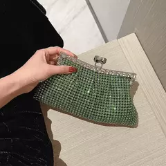 Embreagem de luxo Rhinestone noite para mulheres, bolsa da senhora, design brilhante, banquete de festa, vestido de casamento, bolsa portátil, lua, vestido, Z534 - loja online
