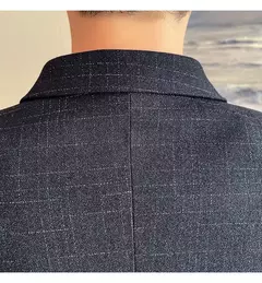 Terno xadrez formal masculino, vestido de noiva noivo, blazer de festa, calças, jaqueta, colete, calças, high-end, casual, escritório, marca - loja online