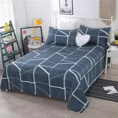 Folha de cama grossa lavada macia do pano do algodão, matéria têxtil home, poliéster, algodão, Pele-amigável, nenhumas tampas do descanso, 1PC
