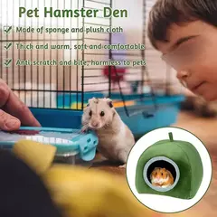 Casa de hamster gaiola de cobaia hamster casa de algodão pequeno ninho de animal inverno quente cama para animais de estimação para roedor/cochonta/rato/ouriço - comprar online