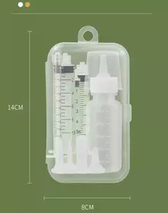 Conjunto de dispositivo de alimentação para animais de estimação, garrafa para cuidados com cães e gatos, seringa, dispositivo de alimentação para gatinhos recém-nascidos com garrafa de alimentação, dispositivo de medicação para cachorros - loja online