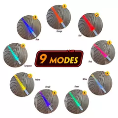 Imagem do Tema StarWar reutilizável lavável e destacável Sushi Chopsticks, sabre de luz LED, pauzinhos chineses luminosos, utensílios de cozinha, 1 par