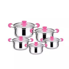 Aço inoxidável Hot Pot Set, Panelas, Sopa Pot, Steamer Presente, 16cm18cm 20cm 22cm, 24cm, Utensílios de cozinha, Atacado, 10 Pcs - comprar online