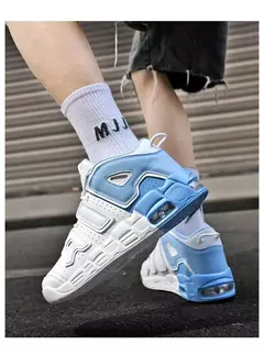 Imagem do Sapatos respiráveis para homens Tênis de corrida de maratona, tênis de basquete ao ar livre, calçados esportivos casuais tamanho grande, inverno