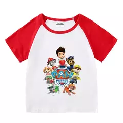 Boys Paw Patrol T-shirt manga curta Top e Shorts Set, bebê meninos roupas, roupas dos desenhos animados, terno verão, novo conjunto infantil, 2022, 2pcs - comprar online