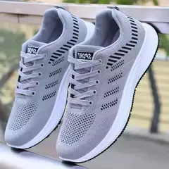 Tênis casual de slip-on masculino, tênis de corrida respirável, tênis e caminhada ao ar livre, na moda, 2024 - loja online
