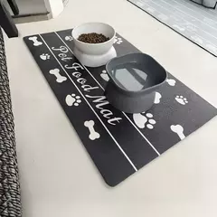 Pet placemat sem manchas de secagem rápida absorvente tigela de comida para cães esteira de alimentação para gatos cão beber alimentação placemat almofadas de alimentador para animais de estimação - loja online