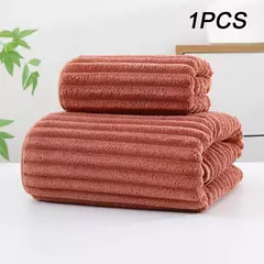 Toalha de cara coral listrada engroçada macia do velo, toalha de banheiro do microfiber, água-absorvente, não fácil de verter na internet