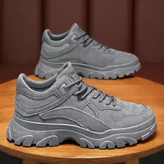 Sapatos de sola grossa masculina, botas de deserto, táticas calorosas, strappy nu, moda ao ar livre, novo, inverno, 2023 - Wolf Magazine