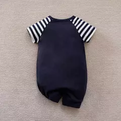 Bodysuit confortável do bebê do algodão para meninos e meninas, manga curta, pescoço redondo, navegador bonito, verão - comprar online
