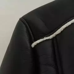 Jaqueta de shearling falso feminina, casaco de pele de carneiro, jaquetas retrô motociclista, tops, inverno