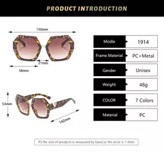 Imagem do Óculos de sol quadrados retrô para homens e mulheres, marca de luxo, óculos de sol femininos, óculos UV400, moda nova