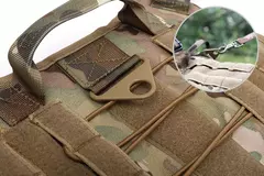 Coleira grande para cães, conjunto militar de arnês e coleira para treinamento de animais de estimação, arnês tático de pastor alemão para cães de todos os tamanhos na internet